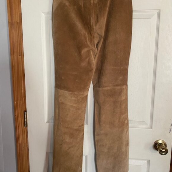 Arden B Suede Boot Cut Snap Pants Women's Size 6 - Picture 5 of 10